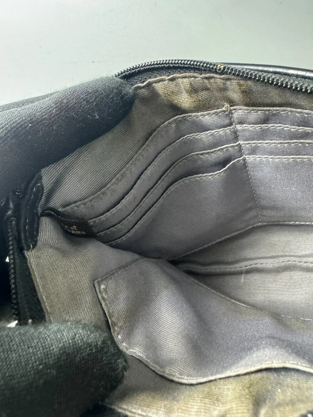 Coach black canvas